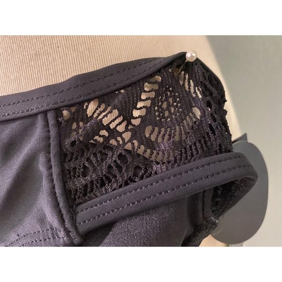 NOBO Other - Black Lace Hipster Bikini Swim Bottoms Sz XL